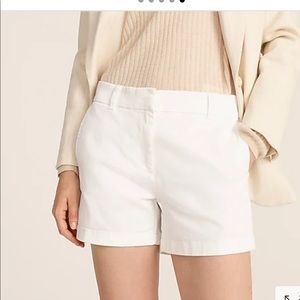 White J Crew 4” Chino Short